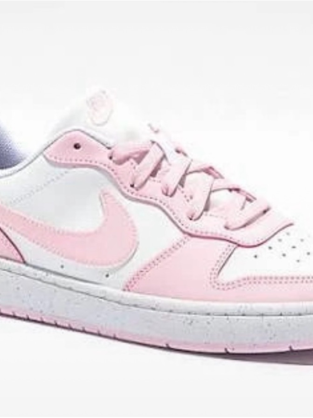 Nike Kids Pink & White Low-Top Sneakers